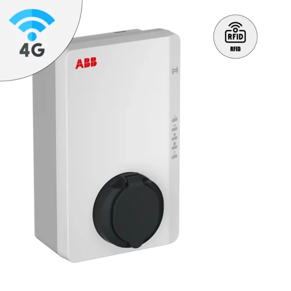 Bezkablowy Socket ABB z 4G i RFID dla ładowania EV